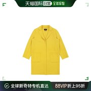 99新未使用香港直邮MAX MARA 女士黄色西服领大衣 50810357-6