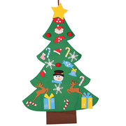 圣诞树装饰环保DIY1米毛毡圣诞树圣诞节装饰品儿童创意圣诞礼物