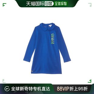 香港直邮潮奢 Lacoste 法国鳄鱼 女童 Timeline 长袖堆叠鳄鱼纹Po