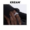 KREAM ICE RING满钻戒指嘻哈原创设计男女同款情侣款潮流百搭个性
