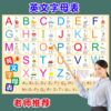 英语26个字母墙贴abc启蒙早教，儿童挂图全套，小学生识字拼音大小写