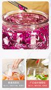 泡菜坛子玻璃密封罐大口径，玻璃瓶储物罐家用带，盖密封杂粮咸菜罐子