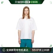香港直邮潮奢marni玛尼，男士白色印花衬衫cumu0213p8usct88