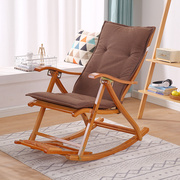 躺椅垫子四季通用棉麻，藤椅坐垫靠垫一体夏季午休摇摇椅折叠椅坐垫