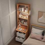 书架落地简易家用小型卧室床头，柜子窄缝小书柜靠墙床头收纳置物架