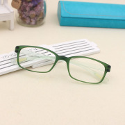 韩国绿色眼镜框女超轻tr90小框眼镜架防滑低鼻梁带鼻托配男近视架