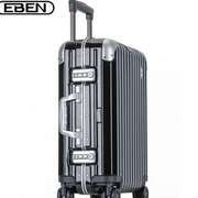 eben铝框pc行李箱，登机箱商务出国旅行箱，金属包角密码拉杆箱包