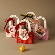 婚礼创意喜糖盒子2023欧式高级感装喜糖，礼盒包装结婚糖盒大气