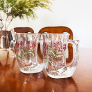 美人鱼玻璃水杯马克杯，日本同款设计师玻璃杯，创意杯子花茶杯牛奶杯