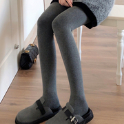 秋冬季加绒烟灰色连裤袜，女加厚保暖奶咖色打底裤袜踩脚袜黑色丝袜