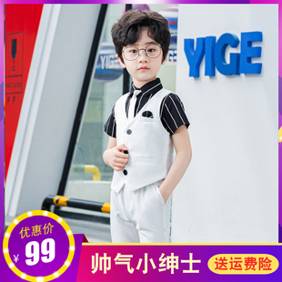 儿童小主持人钢琴服装毕业王子6小孩礼服，7男童夏季8男孩9岁10花童