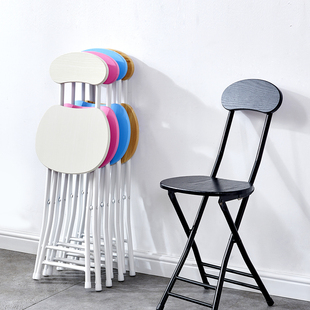 折叠椅子凳子靠背椅便携家用餐椅现代简约时尚，创意圆凳椅子电脑椅