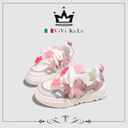 ViVi KeLe创意潮玩星星女童软底板鞋2023秋季儿童运动鞋
