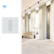 涂鸦智能wifi蓝牙双模开关手机远程APP语音控制欧规智能窗帘开关