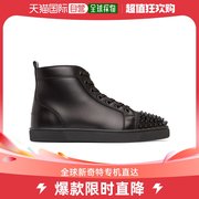 香港直邮CHRISTIAN LOUBOUTIN 男士黑色铆钉皮鞋 1151061-B049系