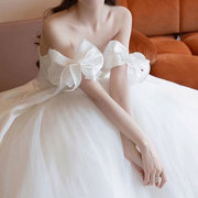 新娘婚纱手袖短款抹胸婚纱礼服手套遮挡手臂袖子配饰