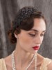 波西米亚复古新娘头饰珍珠水晶，发饰婚纱配饰品派对发箍发带女