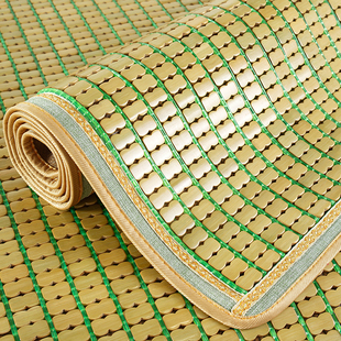 青绿色麻将竹凉席竹块碳化竹席子席1.8m床颗粒单双人席子1.5米2米