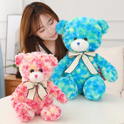 毛绒玩具多种彩色泰迪熊渲染熊女生可爱睡觉抱抱大抱抱熊公仔玩偶