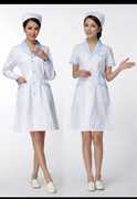 南丁格尔护士服短袖夏装修身女白大褂长袖收腰美容药房药店工作服