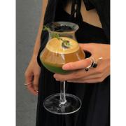 复古鸡尾酒杯花瓶创意造型北欧个性，调酒杯咖啡杯，冰美式杯水晶玻璃