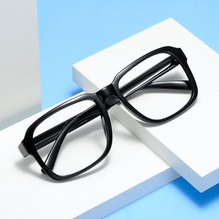 眼镜框复古时尚眼镜架潮人男女式黑色，方框平光镜非主流近视眼镜