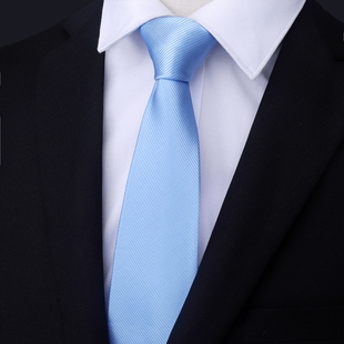 领带男天蓝细纹正装商务职业西装结婚新郎红色宽男士领带衬衫学生