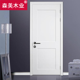 实木卧室门烤漆复合门简约房门隐形门厨房卫生间套装门别墅门