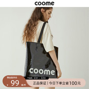 coome原创设计女包大容量，单肩包女时尚漆皮大包，托特包小众(包小众)手提包