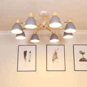 北欧马卡龙吊灯客厅灯餐厅灯家用个性创意卧室儿童房LED书房灯具