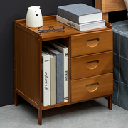 床头柜子简约现代迷你小型置物架实木轻奢卧室床边简易储物
