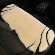 冬季短羊毛汽车坐垫皮毛一体，羊剪绒车用椅垫，冬天加厚毛绒单片座垫