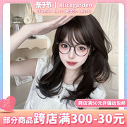 alicegarden假发女长发网红lolita自然齐刘海jk长卷发全头套