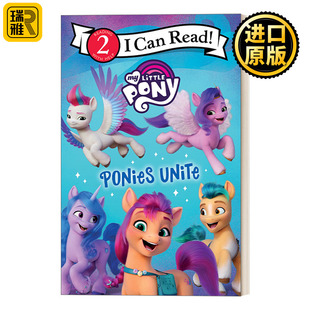 英文原版 My Little Pony Ponies Unite 小马宝莉 小马联盟 我的小马驹 彩虹小马 I Can Read Level 2分级阅读 故事书正版英语书籍