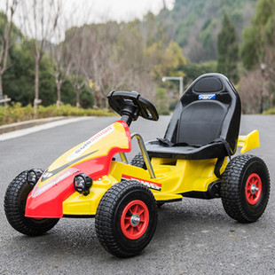 高档儿童电动车四轮卡丁车双驱童车，可坐男女宝宝遥控玩具充气轮沙