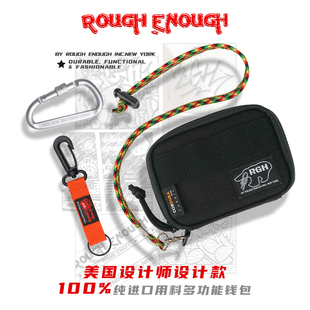 Rough Enough男生2024帆布多卡位卡包钱包二合一证件包零钱包