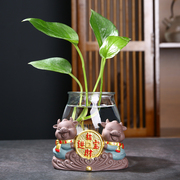 水培绿萝花瓶简约创意个性，水养植物容器，插花花器陶瓷花盆器皿摆件