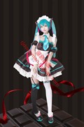 Vocaloid 初音未来 白色情人节 cosplay承接动漫服装假发定制