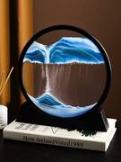 流沙画夜灯3D创意沙漏画装饰家居礼物床头氛围LED台灯礼物小摆件