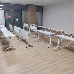 折叠会议桌培训桌椅组合可移动办公桌长条桌带轮可拼接多功能课桌