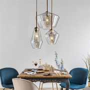 新北欧风格创意个性玻璃吧台吊灯后现代简约艺术餐厅欧式大气灯具