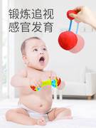 婴儿0一1岁益智早教手摇铃拨浪鼓沙锤3个月新生宝宝抓握训练玩具6