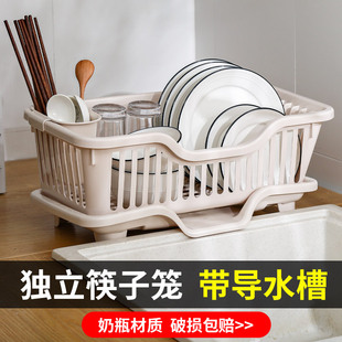 餐具沥干架家用厨房台面，碗柜滤水置物架，收纳盒碗碟沥水篮放碗筷