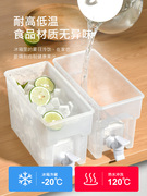 日式塑料冰箱冷水壶带龙头，凉水壶家用大容量耐高温密封带盖子配盖