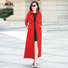 红色长款风衣外套女春季流行品牌高级感洋气显瘦中长气质大衣