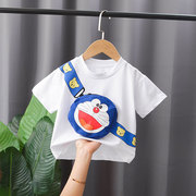 男童t恤宝宝夏装小孩短袖，上衣服帅气儿童，纯棉t2024婴儿韩版潮