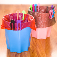 2枚装创意糖果，色垃圾袋夹桶边夹防滑固定垃圾袋夹子