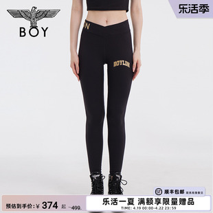 BOYLONDON秋季女款裤子修身亲肤柔软收腰时尚瑜伽打底裤W16003