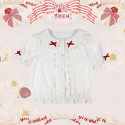 皇家童话®「草莓之匙内搭」原创设计lolita内塔短袖衬衫