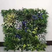 仿真阻燃植物墙尤加利，草坪塑料花人造假草坪绿植，墙面装饰植物墙